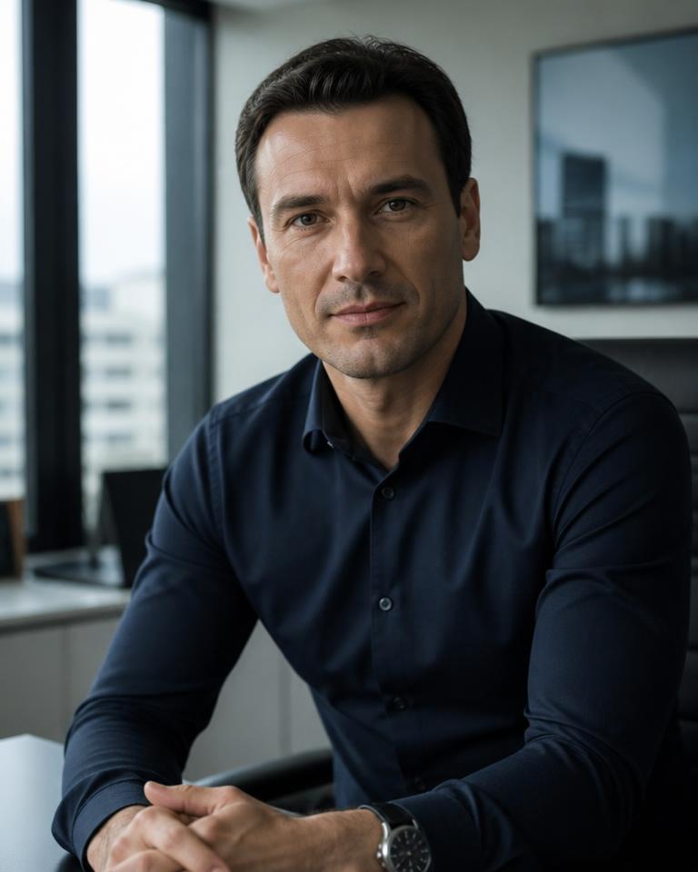 Portret fikcyjnej postaci Rafał, wizerunek wygenerowany przez AI